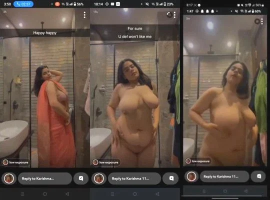 Sexy Desi BBW Girl Bathing Viral Video