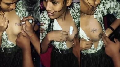 Nibbi lover’s Name Tattooed on Her Boobs Viral Video