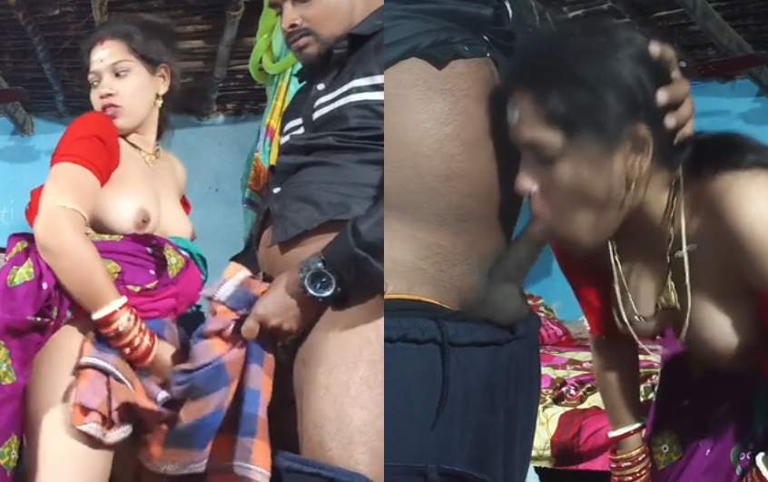 Village Bhabhi Viral Dick Sucking and Sex MMS Viral Video