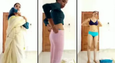 Beautiful Girl Nude Dress Change Self Recorded for Lover HD Video