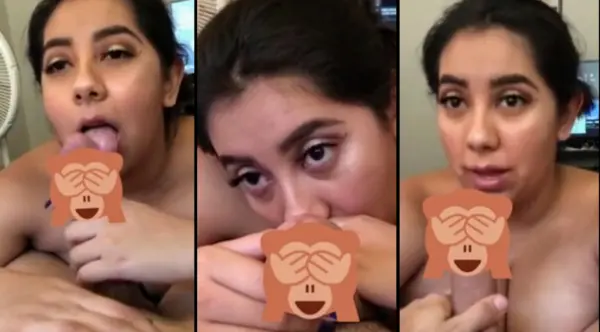 Horny Cute Slut sucking his Dick Giving bj HD Video