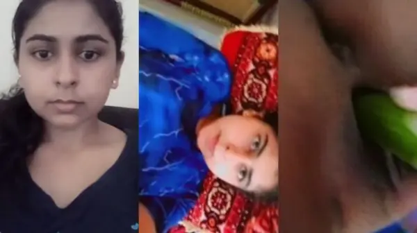 Desi Girl Cucumber in her Pussy Viral Video