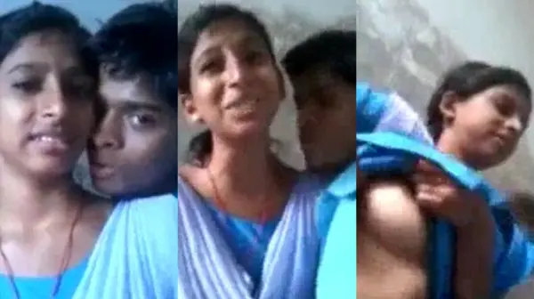 Teen College Couple Kissing and Boobs Sucking Viral Video