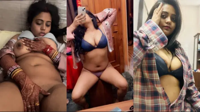 Newly Married Cute Wife Boobs Rubbing Pussy a Handjob Viral Video