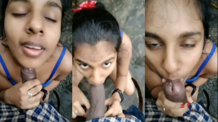 Sri Lankan Lovers GF Blowjob & Tittyfuck Outside Viral Video